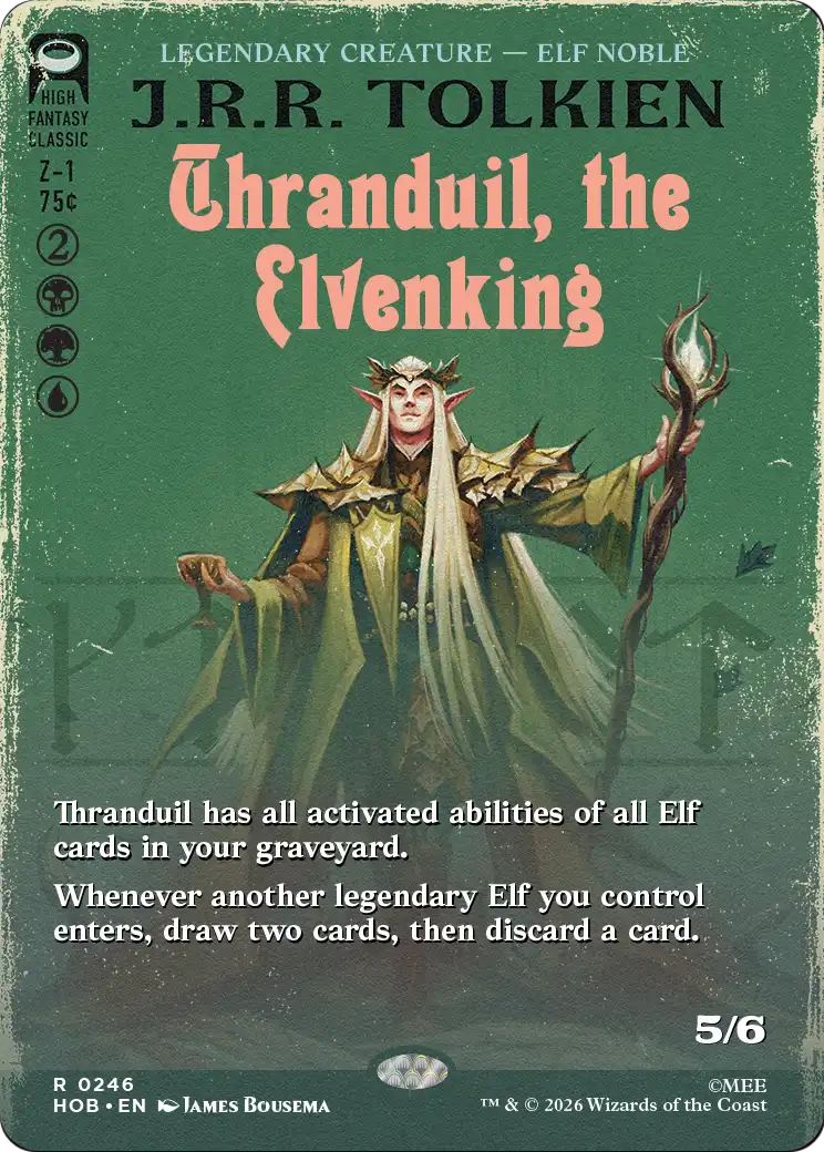 Thranduil, the Elvenking (Borderless) [The Hobbit] | Jomio and Rueliete's Cards and Comics