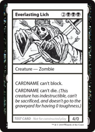 Everlasting Lich (2021 Edition) [Mystery Booster Playtest Cards] | Jomio and Rueliete's Cards and Comics