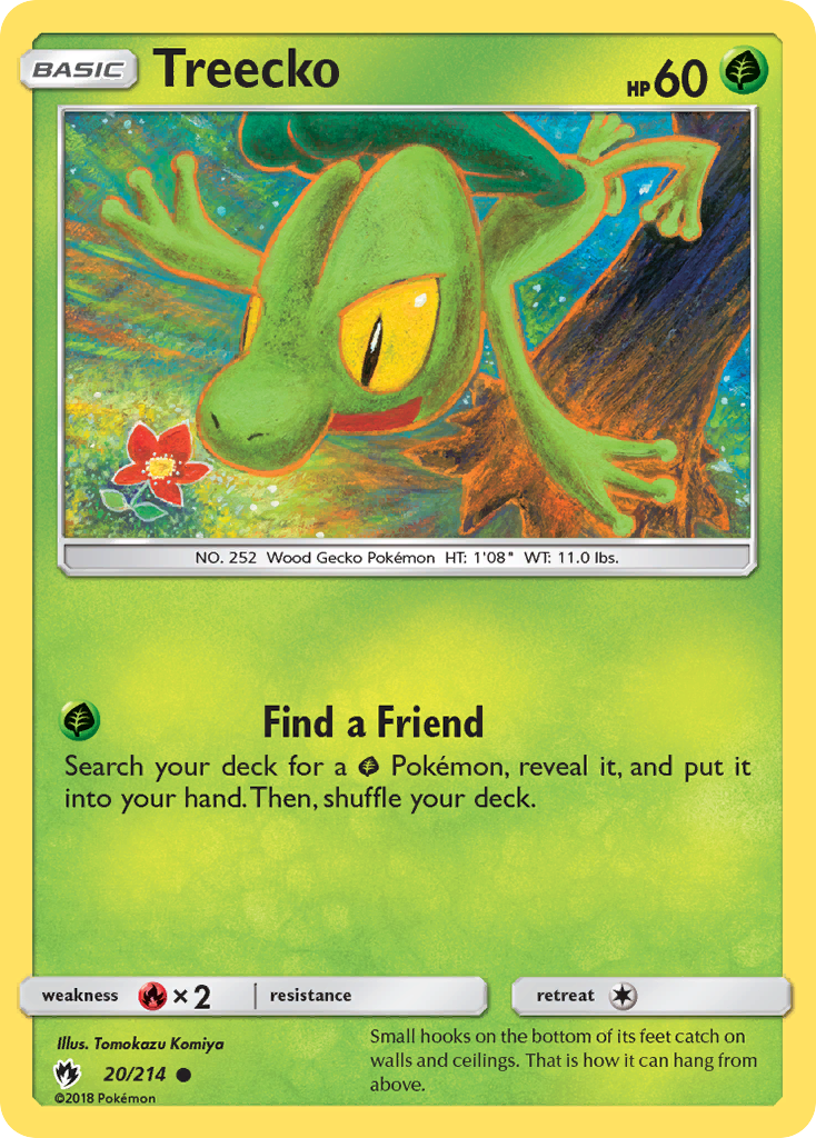 Treecko (20/214) [Sun & Moon: Lost Thunder] | Jomio and Rueliete's Cards and Comics