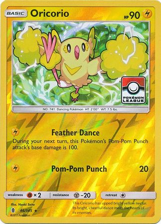 Oricorio (46/145) (League Promo) [Sun & Moon: Guardians Rising] | Jomio and Rueliete's Cards and Comics