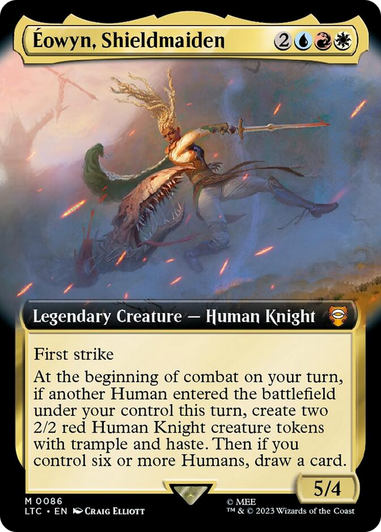 Eowyn, Shieldmaiden (Extended Art) [The Lord of the Rings: Tales of Middle-Earth Commander] | Jomio and Rueliete's Cards and Comics