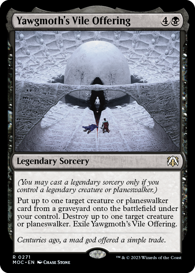 Yawgmoth's Vile Offering [March of the Machine Commander] | Jomio and Rueliete's Cards and Comics