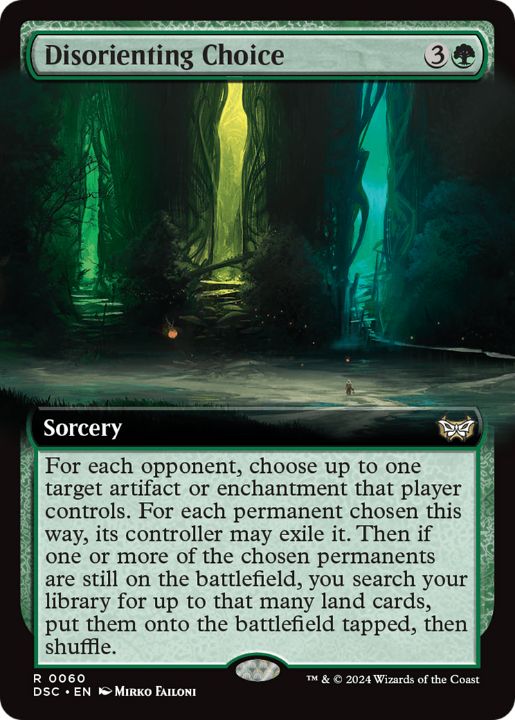 Disorienting Choice (Extended Art) [Duskmourn: House of Horror Commander] | Jomio and Rueliete's Cards and Comics