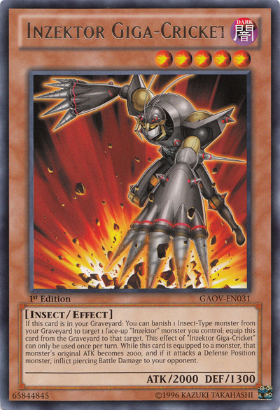 Inzektor Giga-Cricket [GAOV-EN031] Rare | Jomio and Rueliete's Cards and Comics