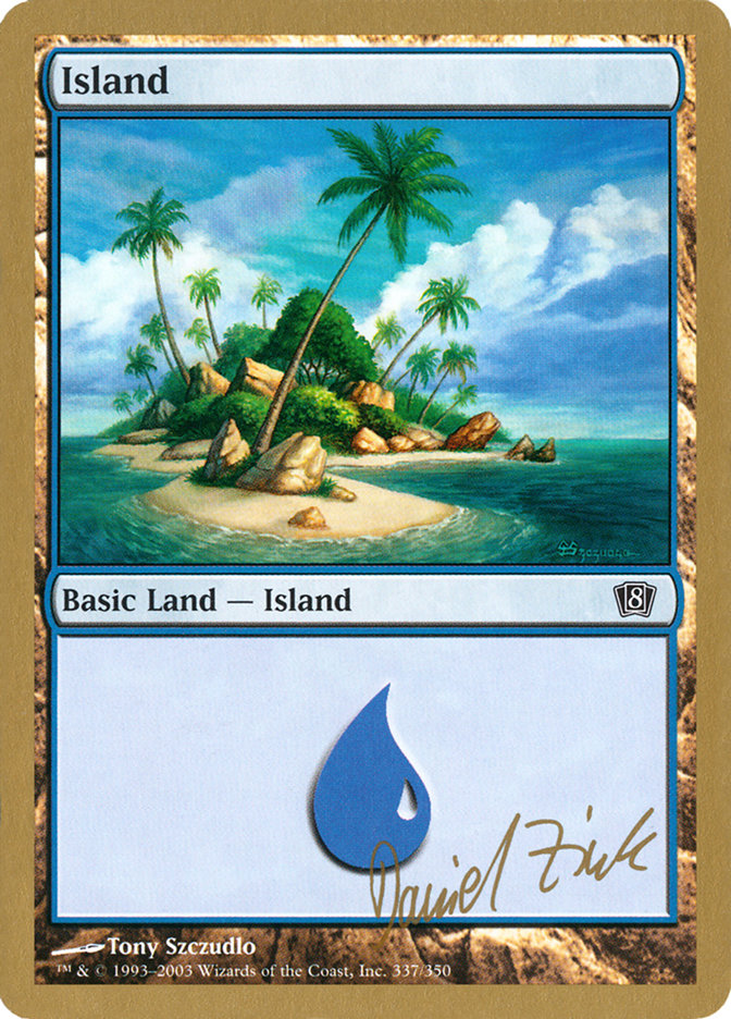 Island (dz337) (Daniel Zink) [World Championship Decks 2003] | Jomio and Rueliete's Cards and Comics