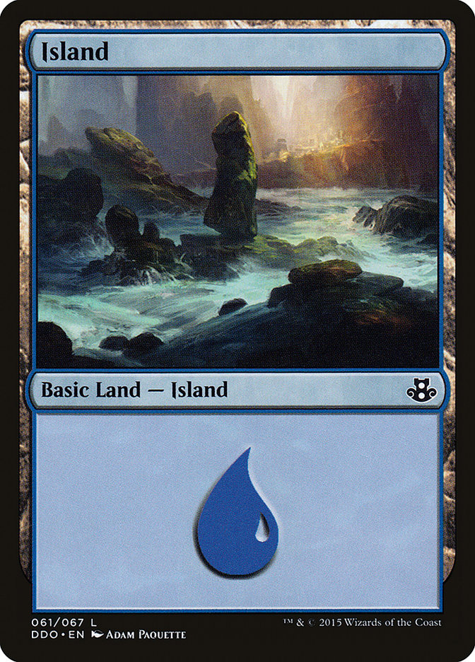 Island (61) [Duel Decks: Elspeth vs. Kiora] | Jomio and Rueliete's Cards and Comics