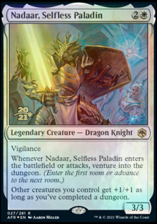 Nadaar, Selfless Paladin [Dungeons & Dragons: Adventures in the Forgotten Realms Prerelease Promos] | Jomio and Rueliete's Cards and Comics