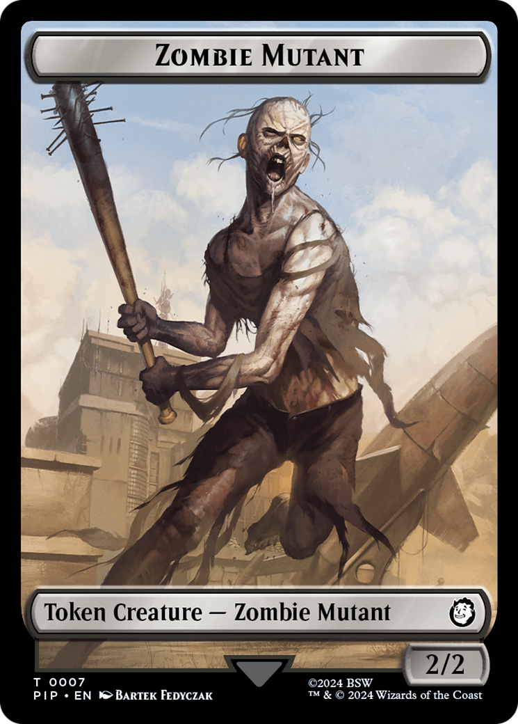 Zombie Mutant // Copy Double-Sided Token [Fallout Tokens] | Jomio and Rueliete's Cards and Comics