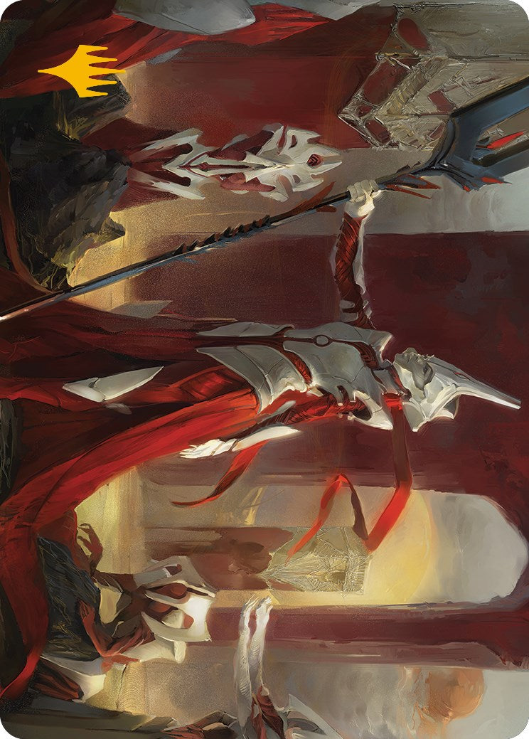 Porcelain Zealot Art Card (Gold-Stamped Signature) [Phyrexia: All Will Be One Art Series] | Jomio and Rueliete's Cards and Comics
