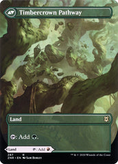 Cragcrown Pathway // Timbercrown Pathway (Borderless Alternate Art) [Zendikar Rising] | Jomio and Rueliete's Cards and Comics