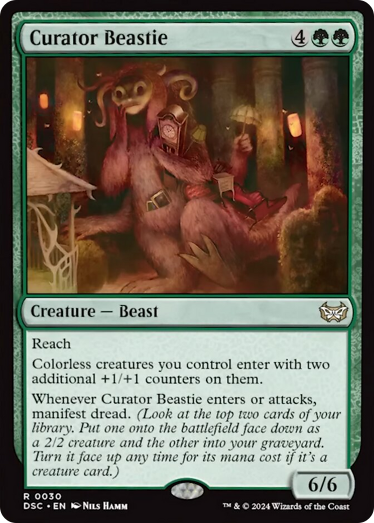 Curator Beastie [Duskmourn: House of Horror Commander] | Jomio and Rueliete's Cards and Comics