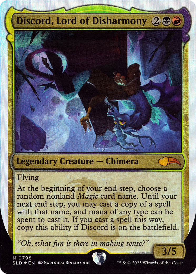 Discord, Lord of Disharmony [Secret Lair Drop Series] | Jomio and Rueliete's Cards and Comics