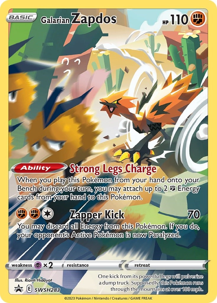 Galarian Zapdos (SWSH283) [Sword & Shield: Black Star Promos] | Jomio and Rueliete's Cards and Comics