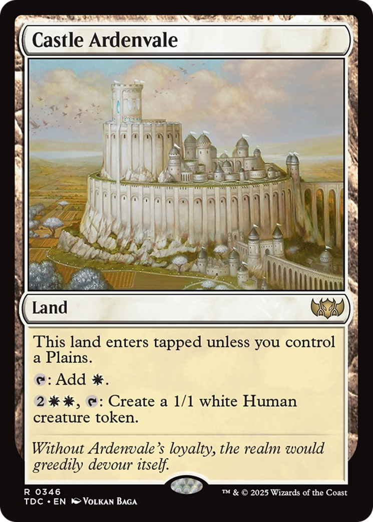 Castle Ardenvale [Tarkir: Dragonstorm Commander] | Jomio and Rueliete's Cards and Comics