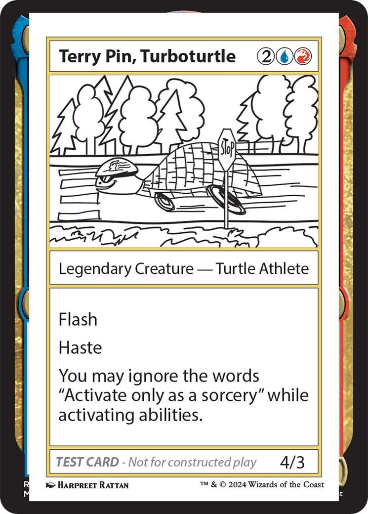 Terry Pin, Turboturtle [Mystery Booster 2 Playtest Cards] | Jomio and Rueliete's Cards and Comics