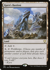 Karn's Bastion [Phyrexia: All Will Be One Commander] | Jomio and Rueliete's Cards and Comics