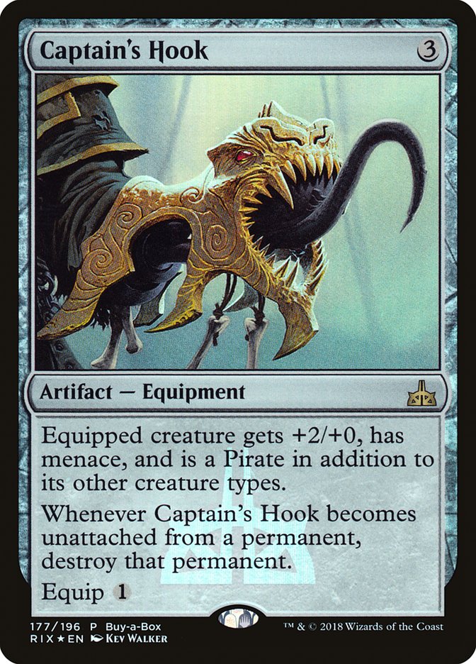 Captain's Hook (Buy-A-Box) [Rivals of Ixalan Promos] | Jomio and Rueliete's Cards and Comics