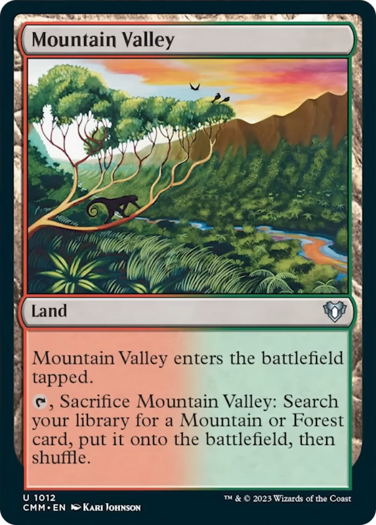 Mountain Valley [Commander Masters] | Jomio and Rueliete's Cards and Comics