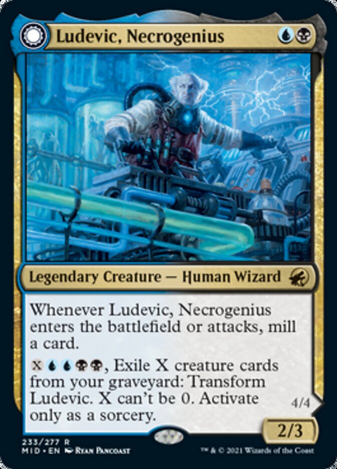 Ludevic, Necrogenius // Olag, Ludevic's Hubris [Innistrad: Midnight Hunt] | Jomio and Rueliete's Cards and Comics