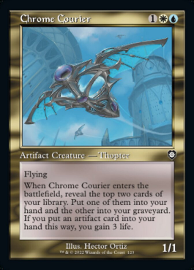Chrome Courier (Retro) [The Brothers' War Commander] | Jomio and Rueliete's Cards and Comics