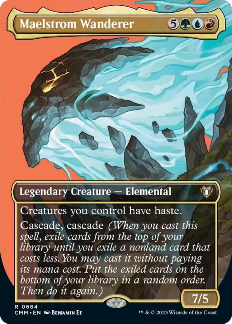 Maelstrom Wanderer (Borderless Profile) [Commander Masters] | Jomio and Rueliete's Cards and Comics