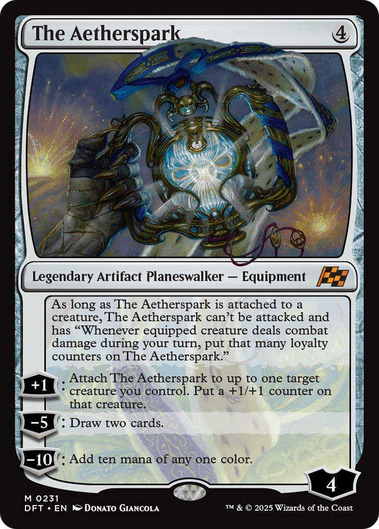 The Aetherspark [Aetherdrift] | Jomio and Rueliete's Cards and Comics