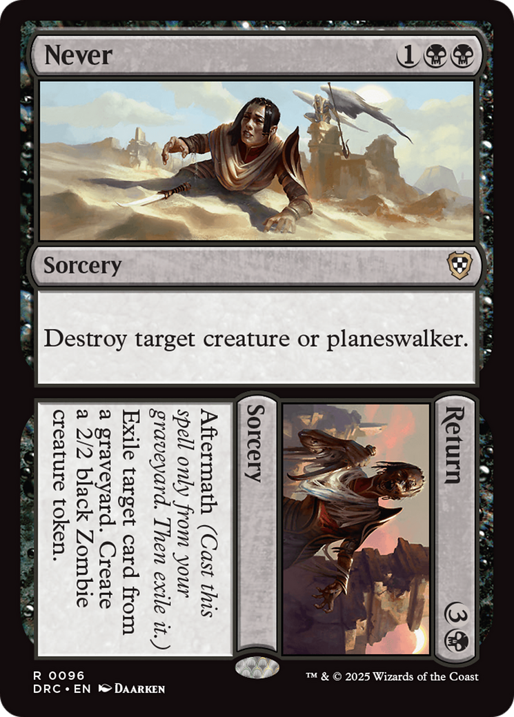 Never // Return [Aetherdrift Commander] | Jomio and Rueliete's Cards and Comics
