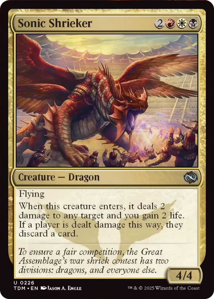 Sonic Shrieker [Tarkir: Dragonstorm] | Jomio and Rueliete's Cards and Comics