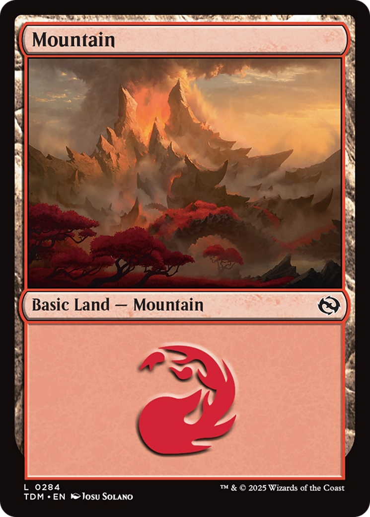 Mountain (0284) [Tarkir: Dragonstorm] | Jomio and Rueliete's Cards and Comics