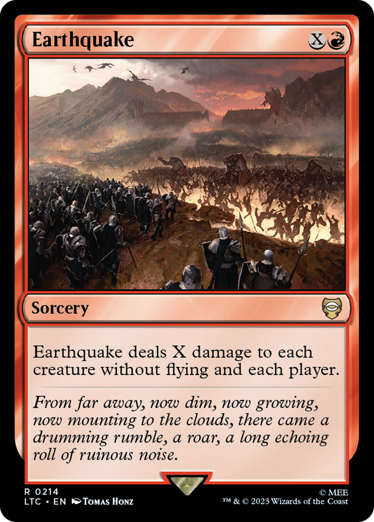 Earthquake [The Lord of the Rings: Tales of Middle-Earth Commander] | Jomio and Rueliete's Cards and Comics