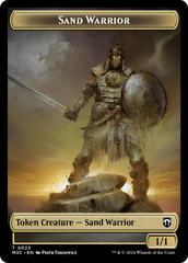 Marit Lage (Ripple Foil) // Sand Warrior Double-Sided Token [Modern Horizons 3 Commander Tokens] | Jomio and Rueliete's Cards and Comics