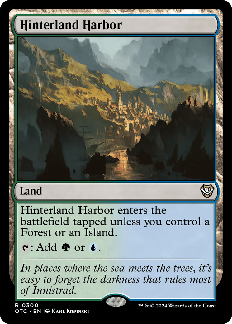 Hinterland Harbor [Outlaws of Thunder Junction Commander] | Jomio and Rueliete's Cards and Comics