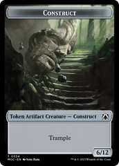 Phyrexian Golem // Construct Double-Sided Token [March of the Machine Commander Tokens] | Jomio and Rueliete's Cards and Comics
