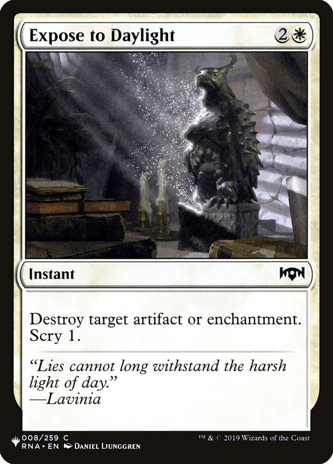 Expose to Daylight [The List] | Jomio and Rueliete's Cards and Comics