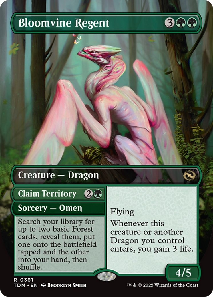 Bloomvine Regent (Borderless) [Tarkir: Dragonstorm] | Jomio and Rueliete's Cards and Comics