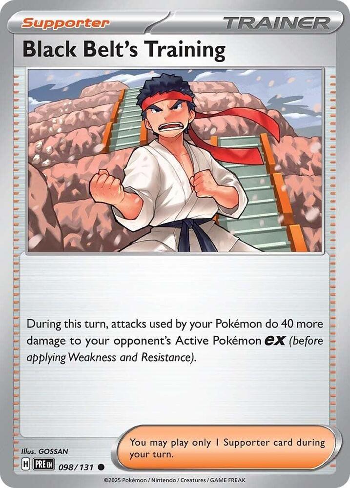 Black Belt's Training (098/131) [Scarlet & Violet: Prismatic Evolutions] | Jomio and Rueliete's Cards and Comics