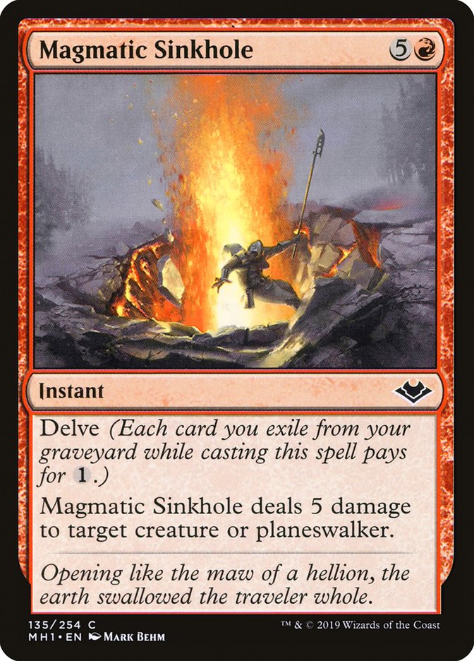 Magmatic Sinkhole [Modern Horizons] | Jomio and Rueliete's Cards and Comics