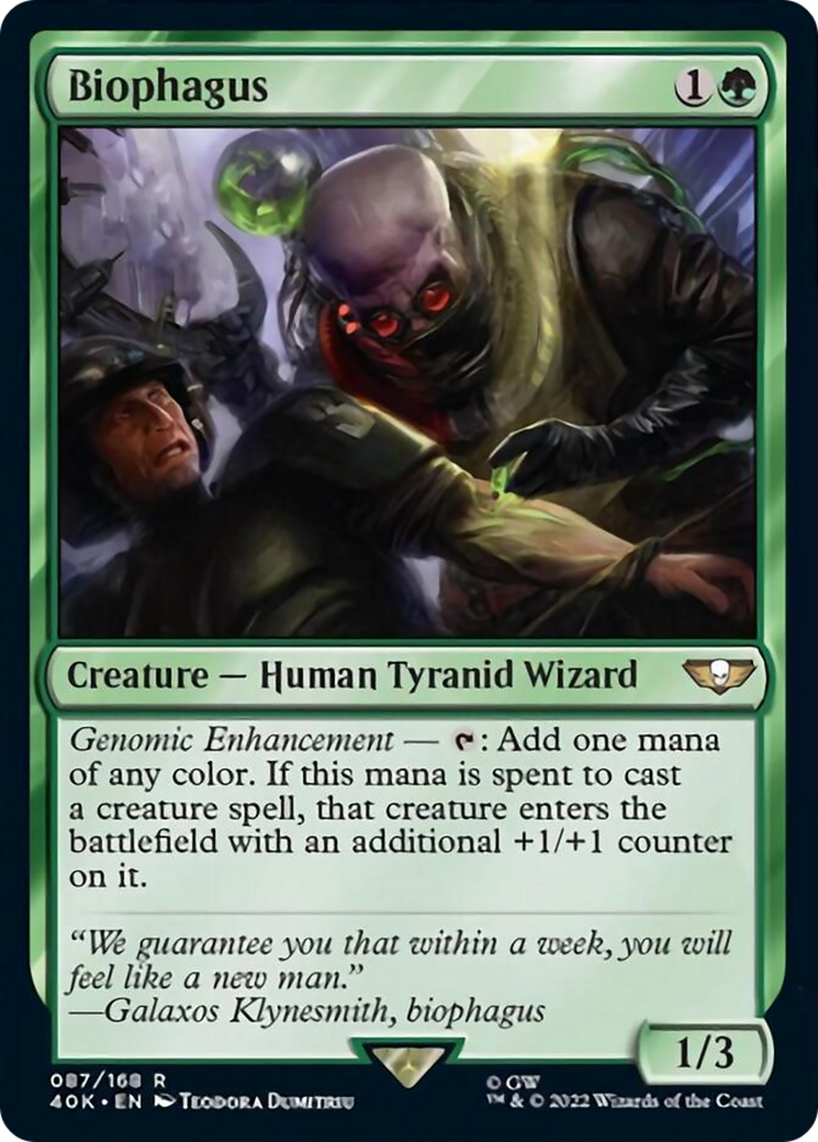 Biophagus (Surge Foil) [Warhammer 40,000] | Jomio and Rueliete's Cards and Comics