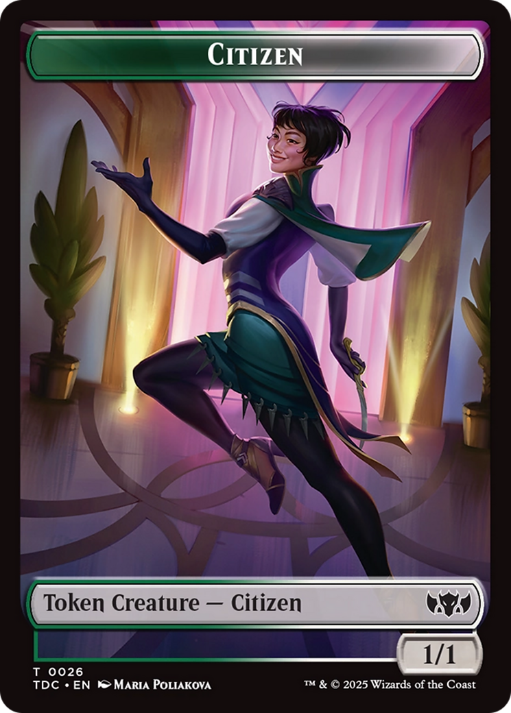 Eldrazi // Citizen Double-Sided Token [Tarkir: Dragonstorm Commander Tokens] | Jomio and Rueliete's Cards and Comics