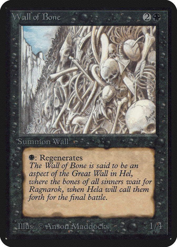 Wall of Bone [Alpha Edition] | Jomio and Rueliete's Cards and Comics