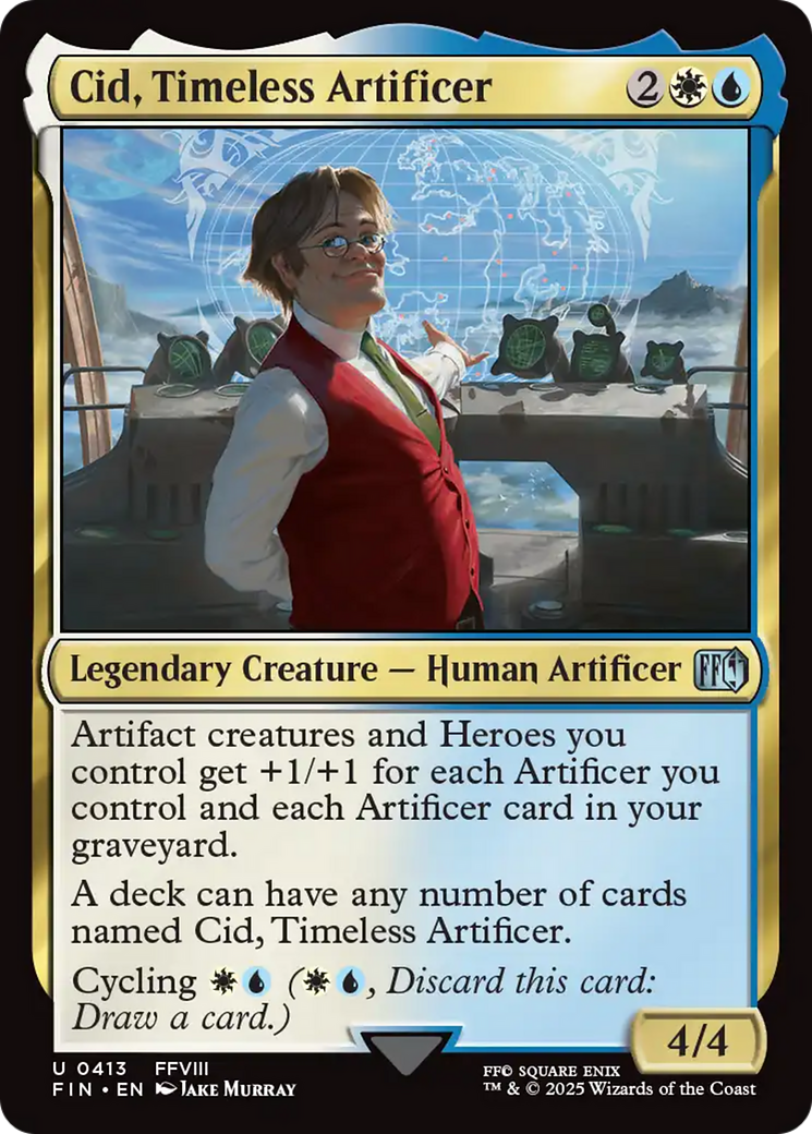 Cid, Timeless Artificer (0413) [FINAL FANTASY] | Jomio and Rueliete's Cards and Comics
