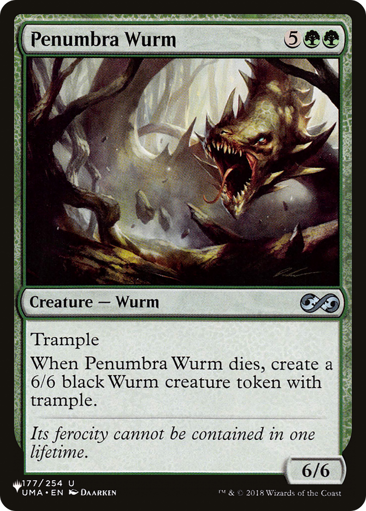 Penumbra Wurm [The List] | Jomio and Rueliete's Cards and Comics