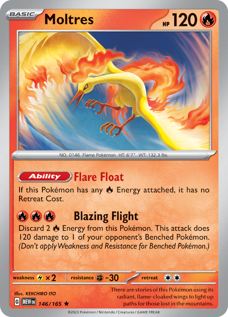 Moltres (146/165) [Scarlet & Violet 151] | Jomio and Rueliete's Cards and Comics