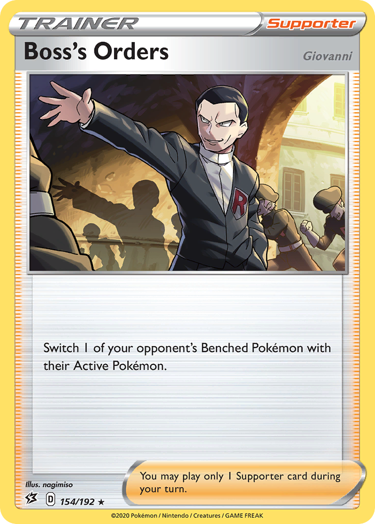 Boss's Orders (154/192) (Giovanni) [Sword & Shield: Rebel Clash] | Jomio and Rueliete's Cards and Comics