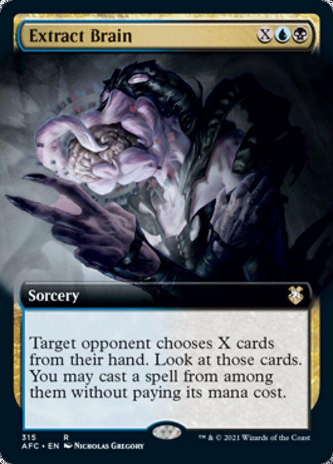 Extract Brain (Extended Art) [Dungeons & Dragons: Adventures in the Forgotten Realms Commander] | Jomio and Rueliete's Cards and Comics