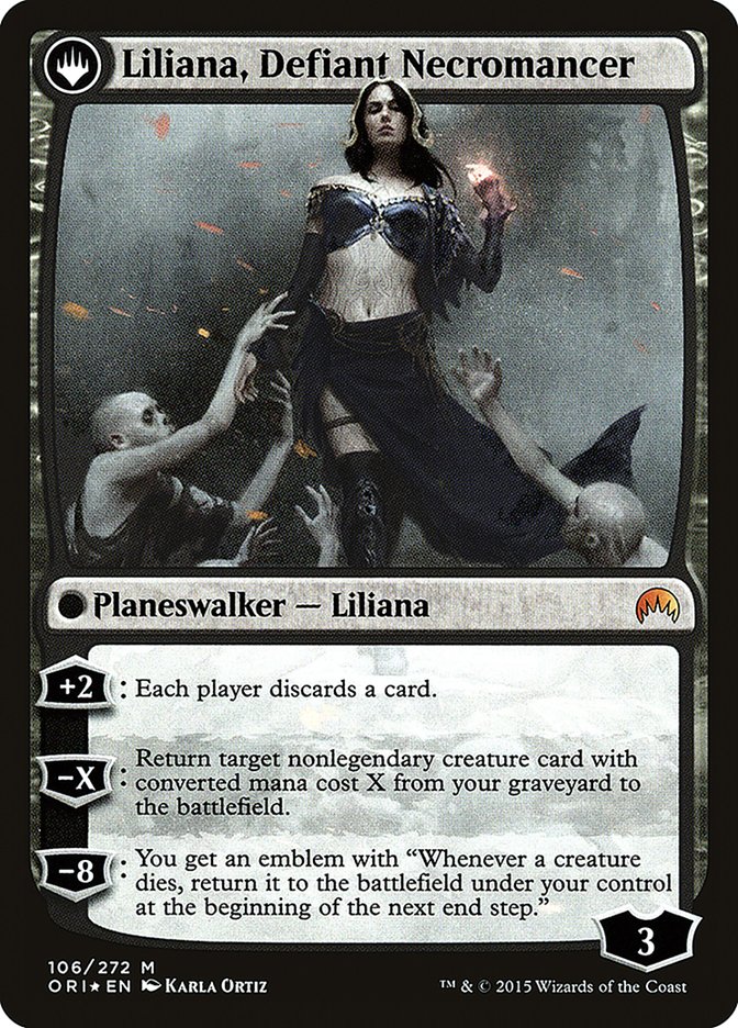 Liliana, Heretical Healer // Liliana, Defiant Necromancer [Magic Origins Prerelease Promos] | Jomio and Rueliete's Cards and Comics