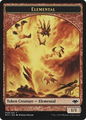 Elemental (008) // Serra the Benevolent Emblem (020) Double-Sided Token [Modern Horizons Tokens] | Jomio and Rueliete's Cards and Comics