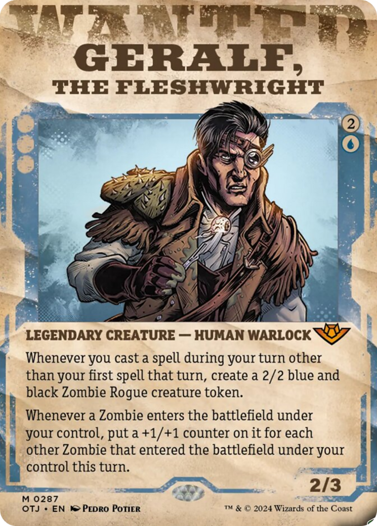 Geralf, the Fleshwright (Showcase) [Outlaws of Thunder Junction] | Jomio and Rueliete's Cards and Comics