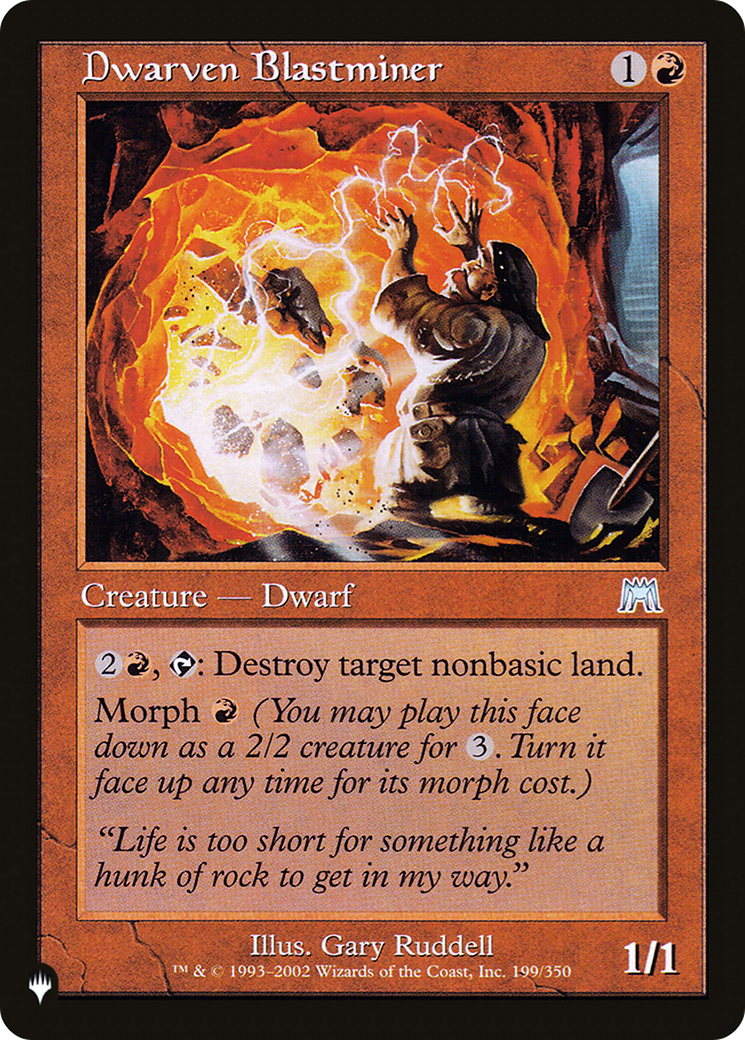 Dwarven Blastminer [The List] | Jomio and Rueliete's Cards and Comics