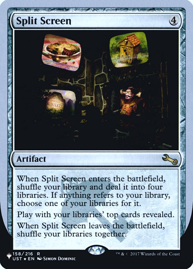 Split Screen (Unfinity Foil Edition) [The List] | Jomio and Rueliete's Cards and Comics